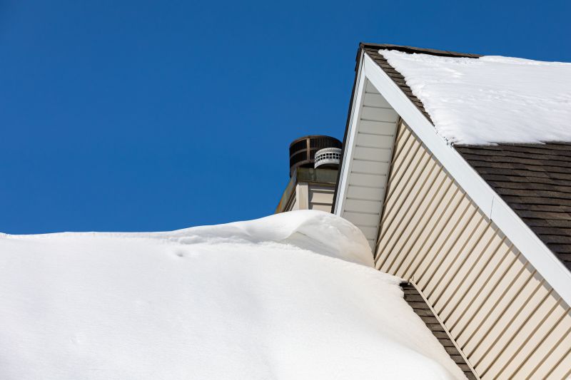Metal Roof with Snow Accumulation