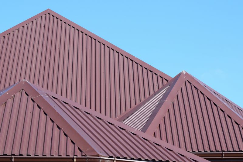 Close-up of Metal Roofing Material